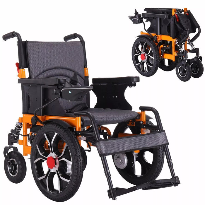 Medivetix TitanFold Heavy-Duty Foldable Electric Wheelchair – 300 lb Capacity