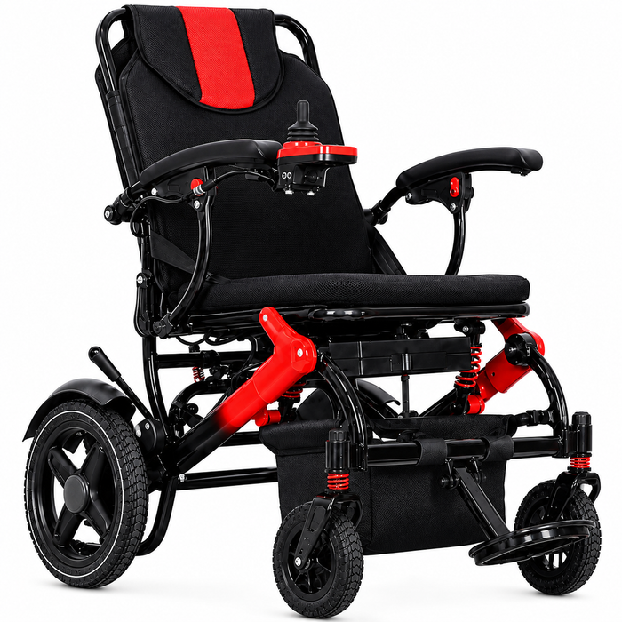 36lb Foldable Electric Wheelchair for Adults, 350lb Capacity, 500W Motor, 15-Mile Range, Adjustable 18.5–20.1 in Seat