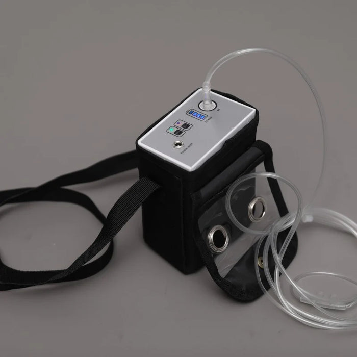 10 Hours Battery Portable Oxygen Concentrator, 1L–3L Adjustable Output, AC & Car Power I Medivetix OxyPocket